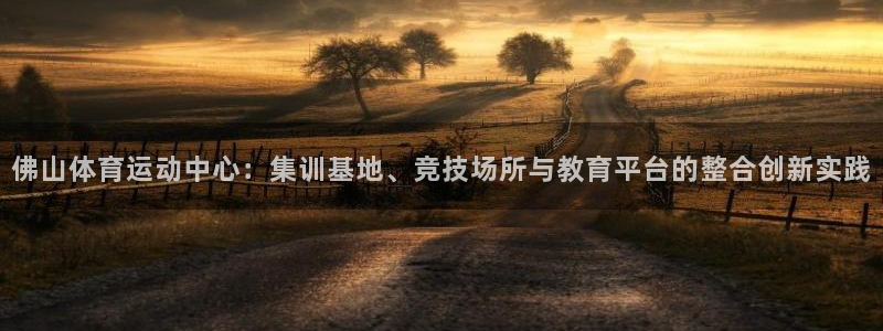 佛山体育运动中心：集训基地、竞技场所与教育平台的整合创新实践
