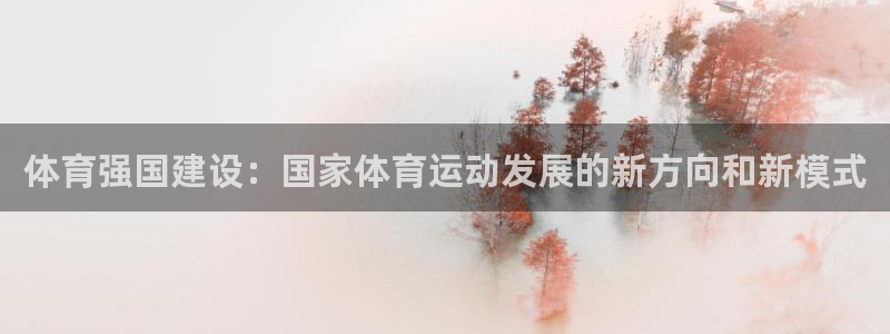 体育强国建设：国家体育运动发展的新方向和新模式